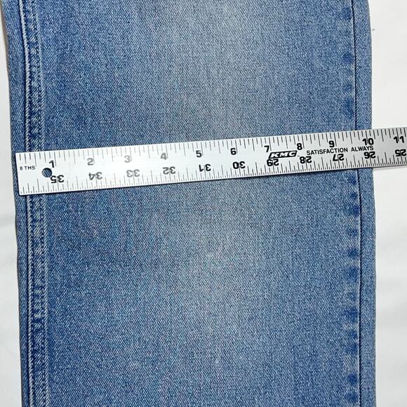 Vans Off the Wall Denim Jeans Women 26/12 Blue Wide Leg Baggy Loose Fit New - Picture 10 of 10